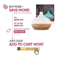 Load image into Gallery viewer, Aroma Therapy Essential Oil Diffuser, Ultrasonic Cool Mist Humidifier for Office Home or Baby, Adjustable 7 Color LED, Timer and Auto-Shut Off Safety Feature ( 300ml, Wood Grain)