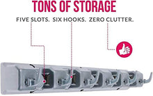 Load image into Gallery viewer, Berry Ave Broom Holder and Garden Tool Organizer Rake or Mop Handles Up to 1.25-Inches