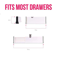 Load image into Gallery viewer, 8 Drawer Organizer and Dividers, Organize Silverware and Utensils in Home Kitchen, Divider for Clothes in Bedroom Dresser, Designed to Not Snag Underwear and Bra Fabrics, Bathroom Storage Organizers