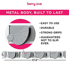 Load image into Gallery viewer, Berry Ave Broom Holder & Wall Mount Garden Tool Organizer- Kitchen, Garage & Laundry Room Storage With 4 Slots And 4 Hooks- Wall Holder For Broom, Rake & Mop Handles Up To 1.25”