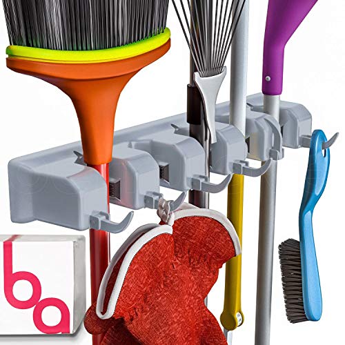 12 Pack Broom And Mop Holder Garden Tool Organizer Rack For Wall