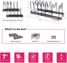 Load image into Gallery viewer, Expandable Pots & Pans Organizer