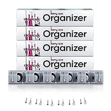 Load image into Gallery viewer, Berry Ave Broom Holder &amp; Wall Mount Garden Tool Organizer- Kitchen, Closet, Garage &amp; Laundry Room Storage With 5 Slots And 6 Hooks- Wall Holder For Broom, Rake &amp; Mop Handles Up To 1.25” [Gray, 4 Pack]
