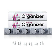 Berry Ave Broom Holder & Wall Mount Garden Tool Organizer- Kitchen, Closet, Garage & Laundry Room Storage With 5 Slots And 6 Hooks- Wall Holder For Broom, Rake & Mop Handles Up To 1.25” [Gray, 2 Pack]