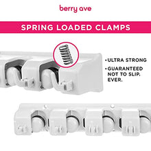 Load image into Gallery viewer, Berry Ave Broom Holder and Garden Tool Organizer Rake or Mop Handles Up to 1.25-Inches (White, 2pk)
