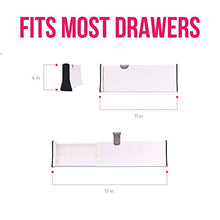 Load image into Gallery viewer, 8 Drawer Organizer and Dividers, Organize Silverware and Utensils in Home Kitchen, Divider for Clothes in Bedroom Dresser, Designed to Not Snag Underwear and Bra Fabrics, Bathroom Storage Organizers
