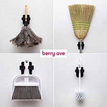 Load image into Gallery viewer, Berry Ave Broom Holder &amp; Mop Grippers - Self Adhesive, No-Drilling, Wall Mount Tool Organizers For Kitchen, Garage, Laundry Room- Anti-Slip Hanger For Brooms, Mops, Rakes, Dustpans
