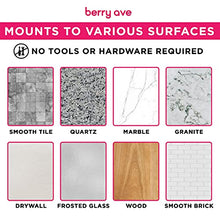 Load image into Gallery viewer, Berry Ave Broom Holder &amp; Mop Grippers [5-Pack]- Self Adhesive, No-Drilling, Wall Mount Tool Organizers For Kitchen, Garage, Laundry Room- Anti-Slip Hanger For Brooms, Mops, Rakes, Dustpans- White
