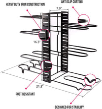 Load image into Gallery viewer, Vertical Pots &amp; Pans Organizer
